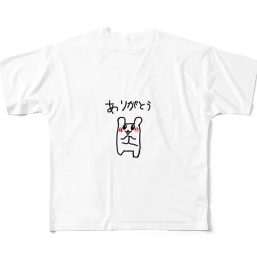 ぽっちゃりハムちゃん フルグラフィックTシャツ