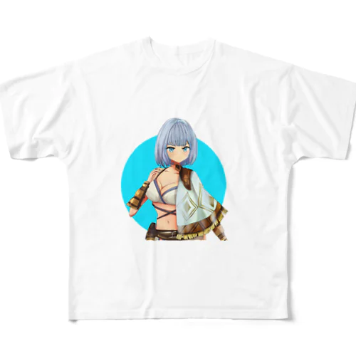 ファンタジーな女の子 フルグラフィックTシャツ