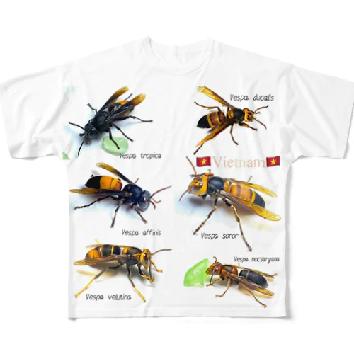 ベトナム フルグラフィックTシャツ