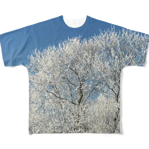 202302080751001 氷結の朝 All-Over Print T-Shirt