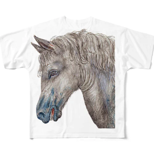 Wild Horse　横顔 フルグラフィックTシャツ