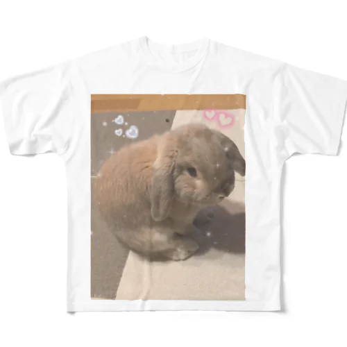 垂れ耳 フルグラフィックTシャツ