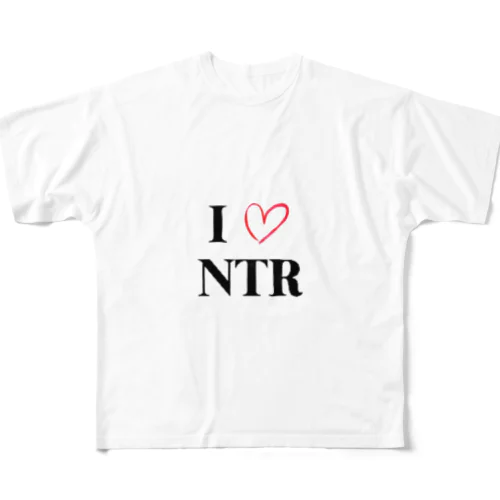 淫語シリーズ【I ♡NTR】 All-Over Print T-Shirt