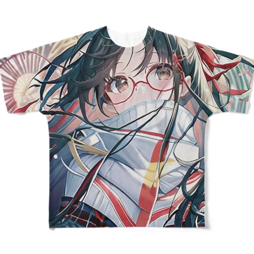 狐月(こつき)のAIイラスト All-Over Print T-Shirt