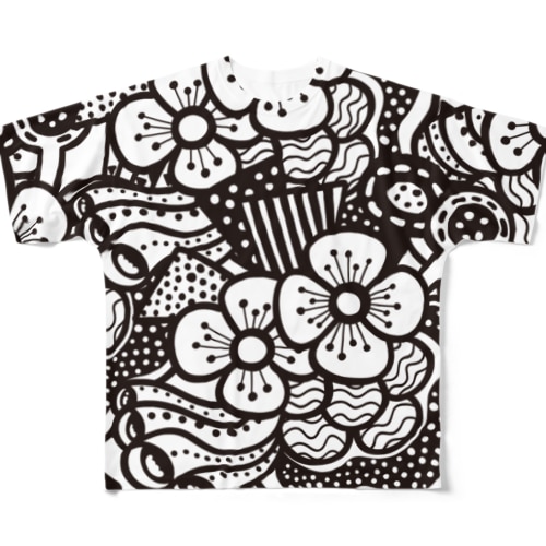 UMENOMOYO All-Over Print T-Shirt