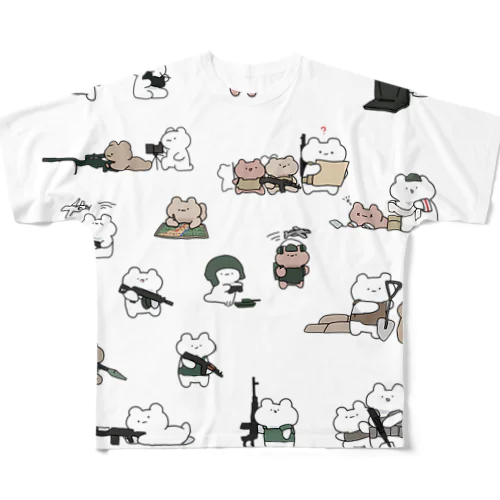 いろいろなくまちゃん All-Over Print T-Shirt