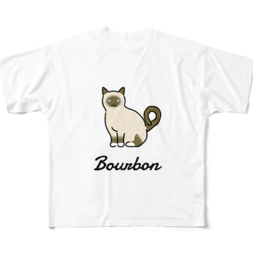 Bourbon フルグラフィックTシャツ