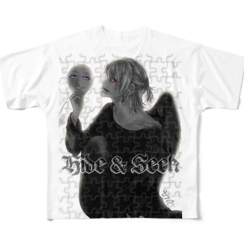 HYDE & SEEK フルグラフィックTシャツ