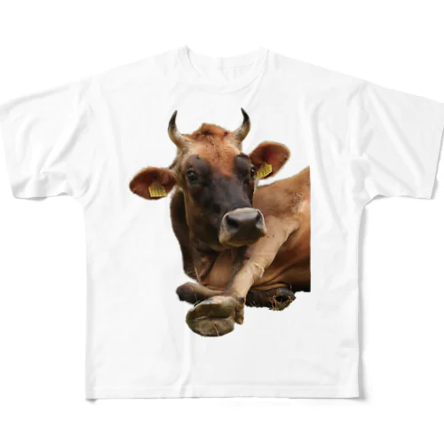 てやんでいジャージー牛 フルグラフィックTシャツ