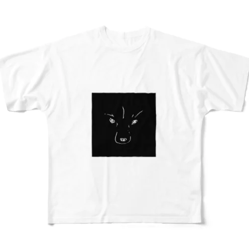 まなざしwhite フルグラフィックTシャツ