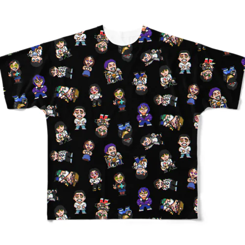 ピースメーカー　ブラック All-Over Print T-Shirt