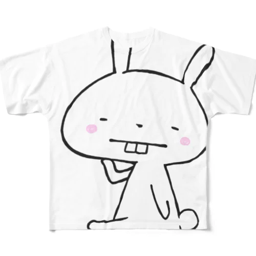 うさでっぱ フルグラフィックTシャツ