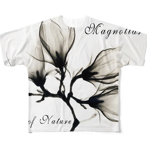 木蓮(モクレン)love of nature(自然への愛) All-Over Print T-Shirt