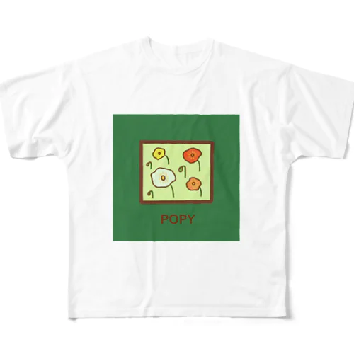 POPY フルグラフィックTシャツ