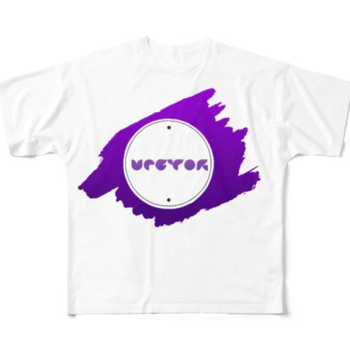 Vectorロゴ フルグラフィックTシャツ