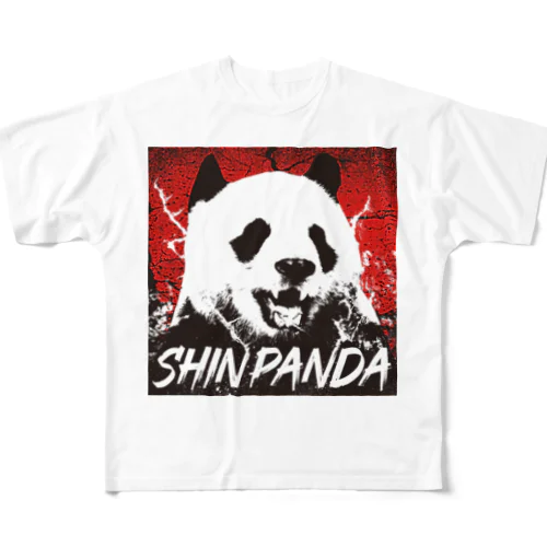 SHIN PANDA フルグラフィックTシャツ