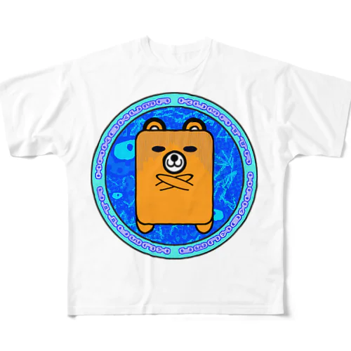 クマったハコクマ フルグラフィックTシャツ