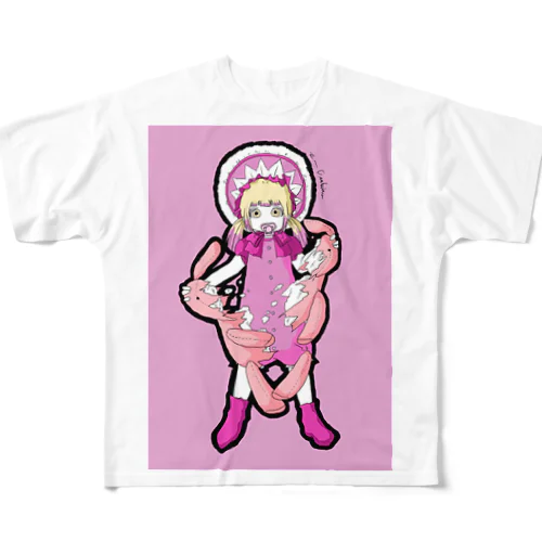 ソシ美@退行 All-Over Print T-Shirt