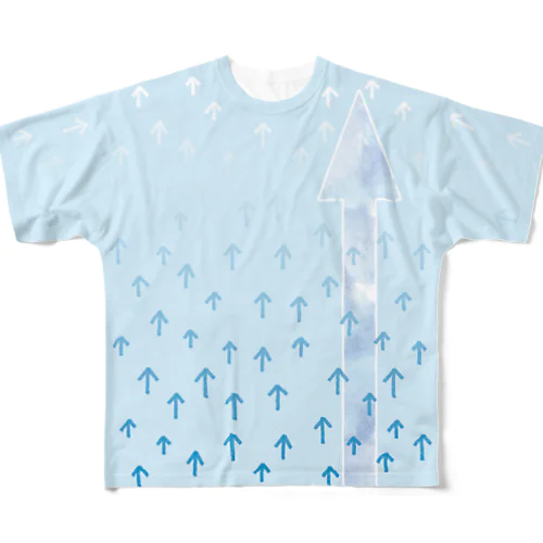 上昇気流 All-Over Print T-Shirt