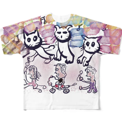 ゼロゲの愉快な仲間たち All-Over Print T-Shirt