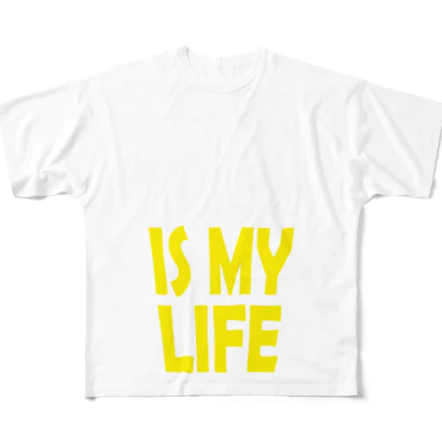 DRINKING IS MY LIFE ー酒とは命ー フルグラフィックTシャツ