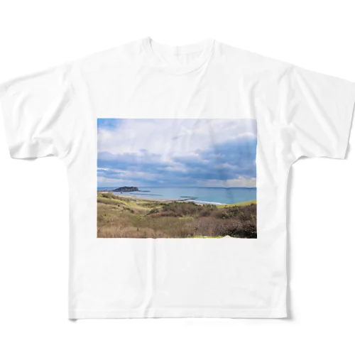 北海道の海 All-Over Print T-Shirt