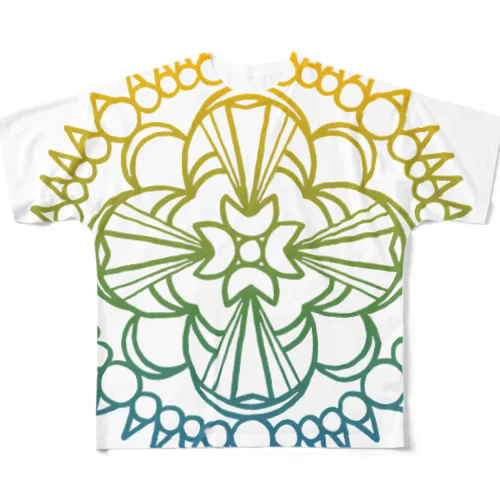 MANDALA•43• フルグラフィックTシャツ