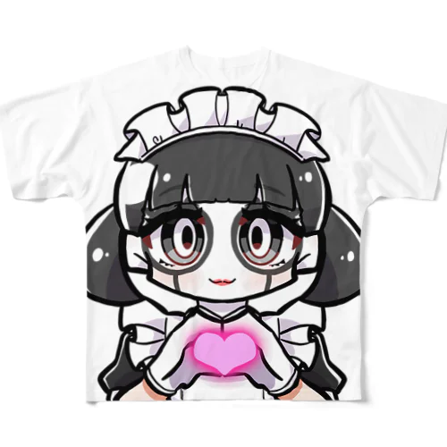 女子キャンパーレモコ フルグラフィックTシャツ