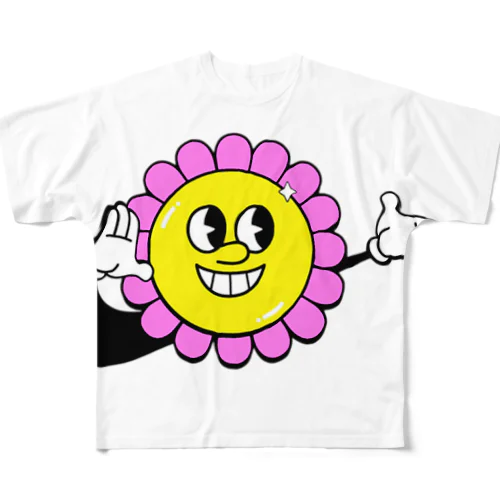 flowerman フルグラフィックTシャツ