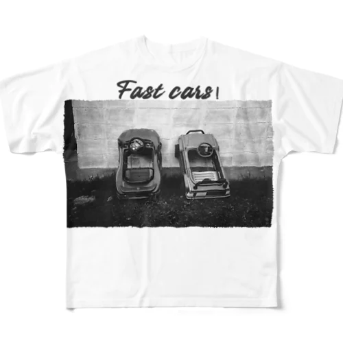 Fast cars! フルグラフィックTシャツ