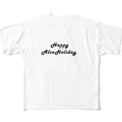 HappyAlcoholiday フルグラフィックTシャツ