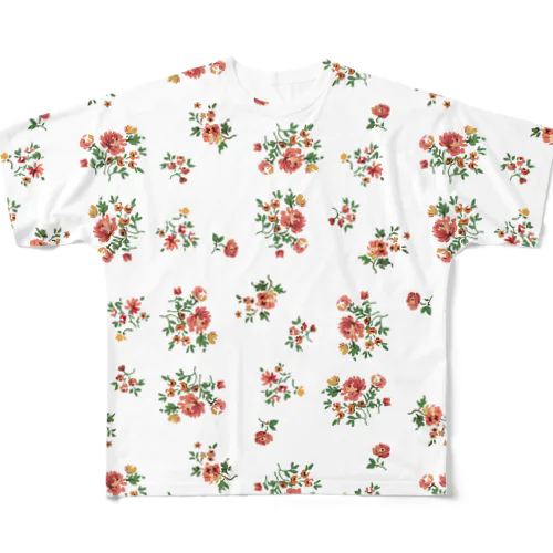 花柄25 All-Over Print T-Shirt