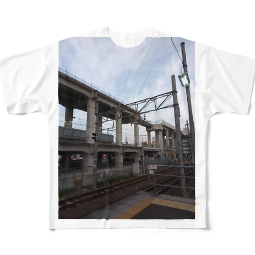 知立駅 All-Over Print T-Shirt