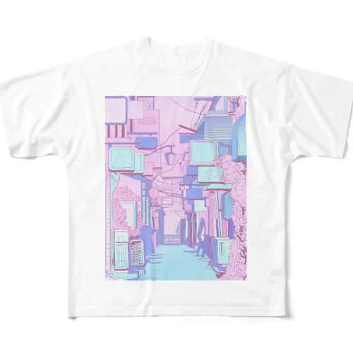 ノスタルジー フルグラフィックTシャツ