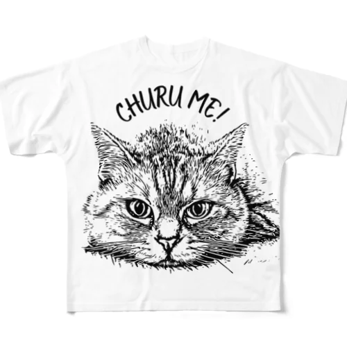 CHURU ME！ フルグラフィックTシャツ