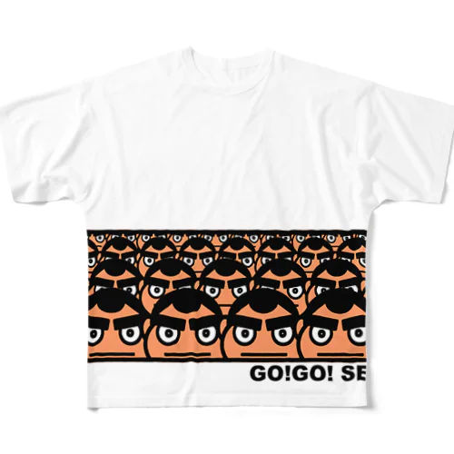 西郷どん いっぱい GO!GO!SEGODON フルグラフィックTシャツ