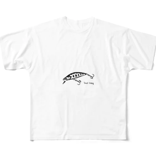 和風Trout Fishing  フルグラフィックTシャツ