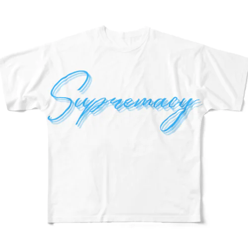 Supremacyオリジナル　ロゴ入りグッズ フルグラフィックTシャツ