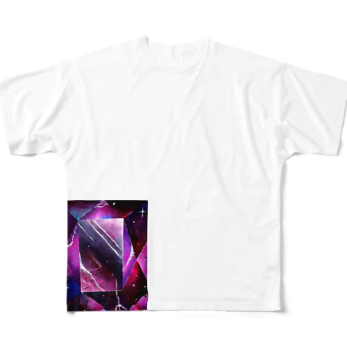 自己主張のアメジスト All-Over Print T-Shirt