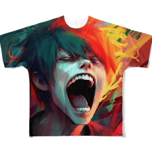 screaming boy 0.0.1 フルグラフィックTシャツ