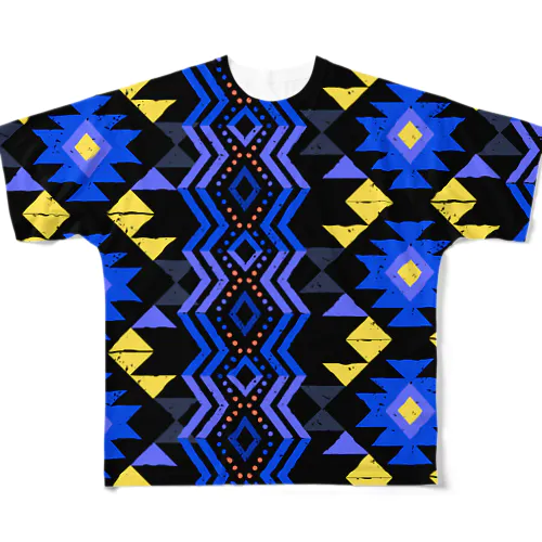 チマヨ柄 All-Over Print T-Shirt