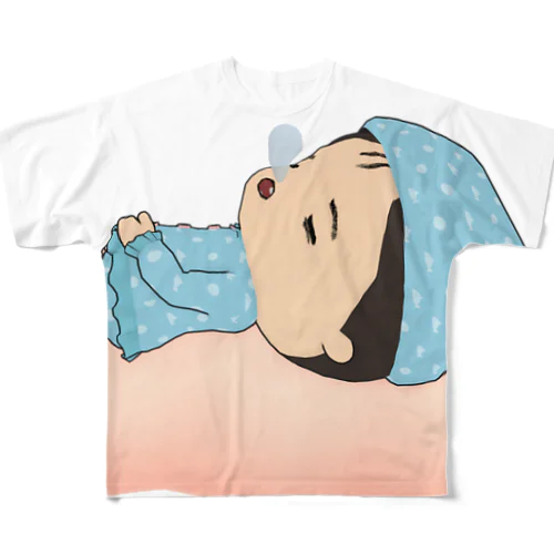 睡眠シュプ フルグラフィックTシャツ