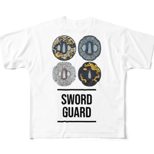 SWORD GUARD 鍔 All-Over Print T-Shirt