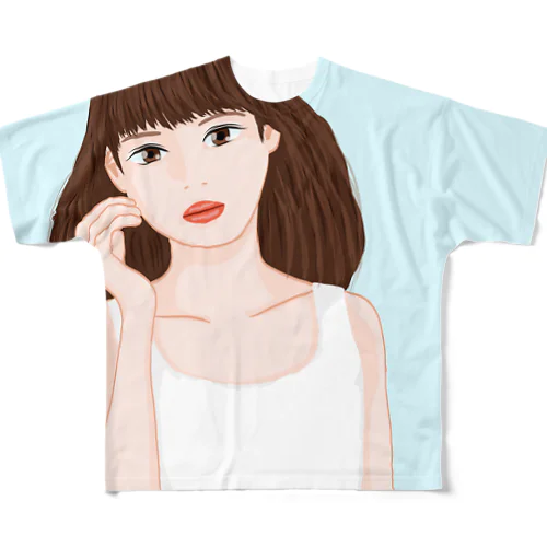 Pure White All-Over Print T-Shirt