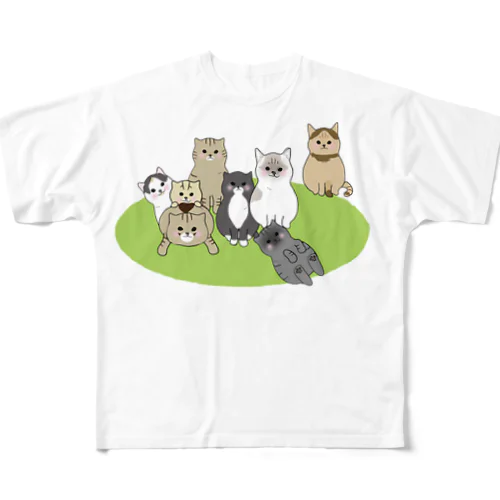 みちくるりなすふ勢ぞろい フルグラフィックTシャツ