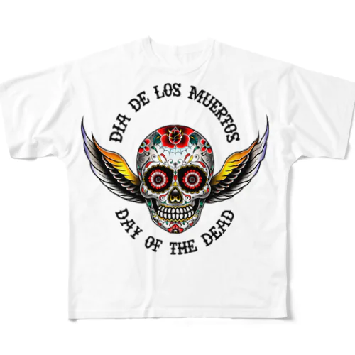 『Dia De Los Muertos🌹』 フルグラフィックTシャツ