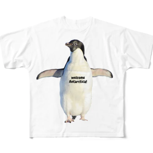 アデリーペンギン フルグラフィックTシャツ