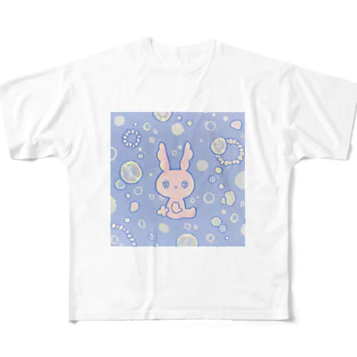 うさ フルグラフィックTシャツ