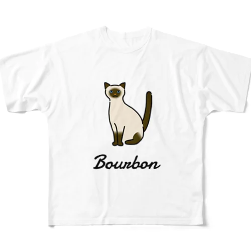 Bourbon フルグラフィックTシャツ