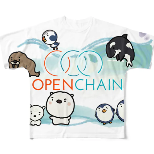 OpenChain 2023 Mascot Collection! フルグラフィックTシャツ